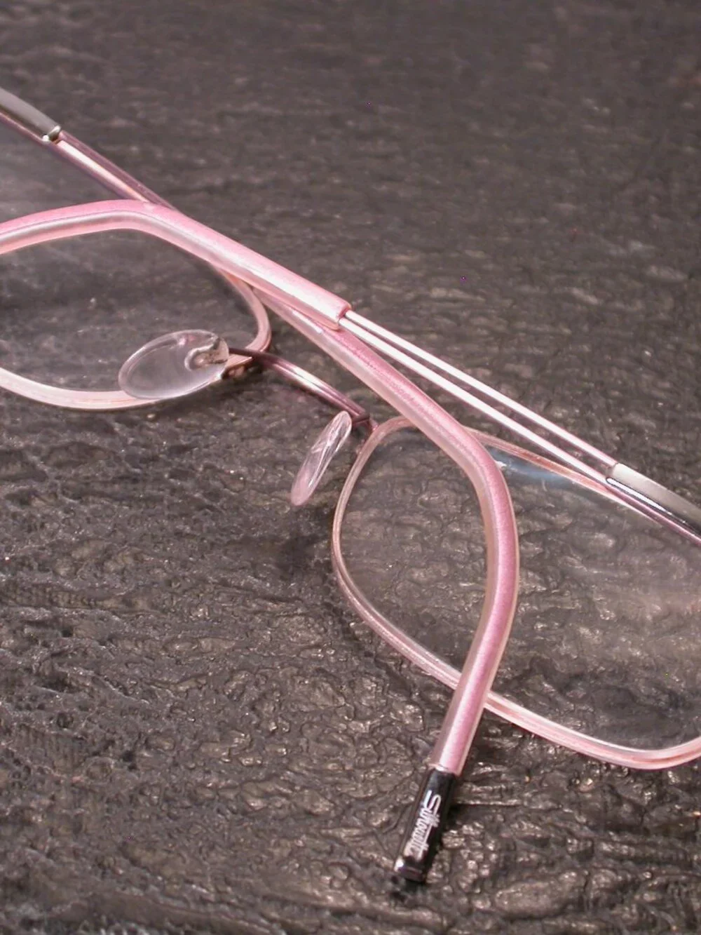 Silhouette Titan Frameless Light Pink Wire Eyeglasses Made in Austria